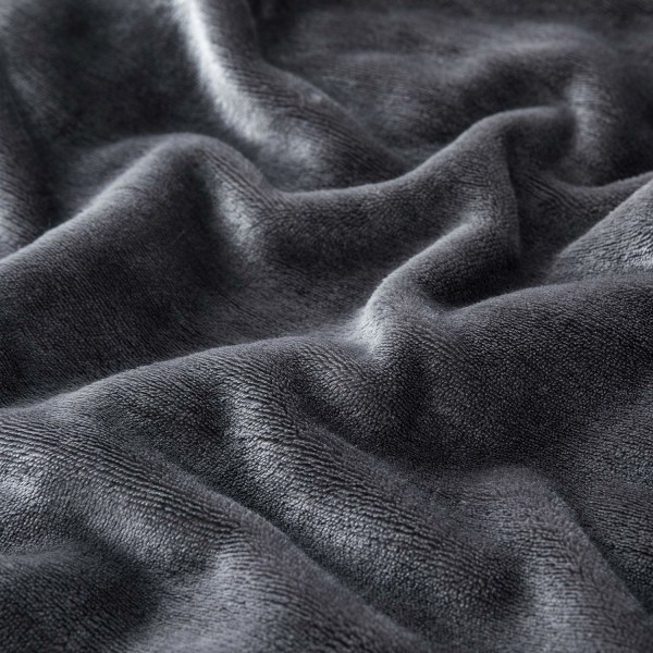 Sherpa Fleece Sängypeitot Peitot Sohville Pehmeä Pörröinen Paksu Matkahuopa Käännettävä mikrokuituliina (harmaa, yksi (130 x 150 cm))