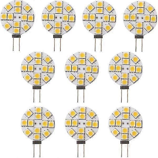 10x G4 LED-lampa, Ej dimbar Varmvit, 2700K 180° Ljuskälla