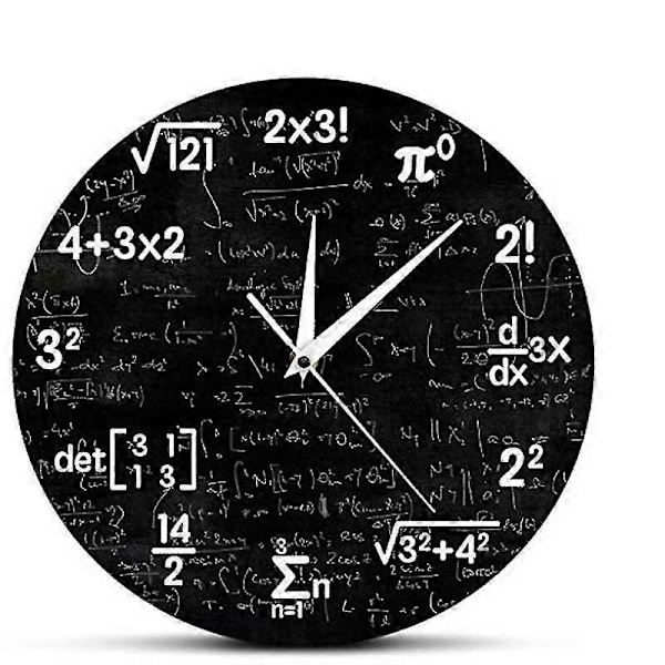 Matematik Väggklocka Matematik Klocka Examenspresent Gåvor