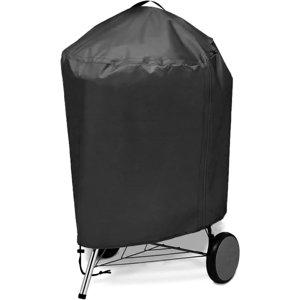 Runt cover, 420D Oxford utomhusgrillskydd cover Ø77 x 90 cm, vindskydd/sol/vatten, cover Passar de flesta grillar