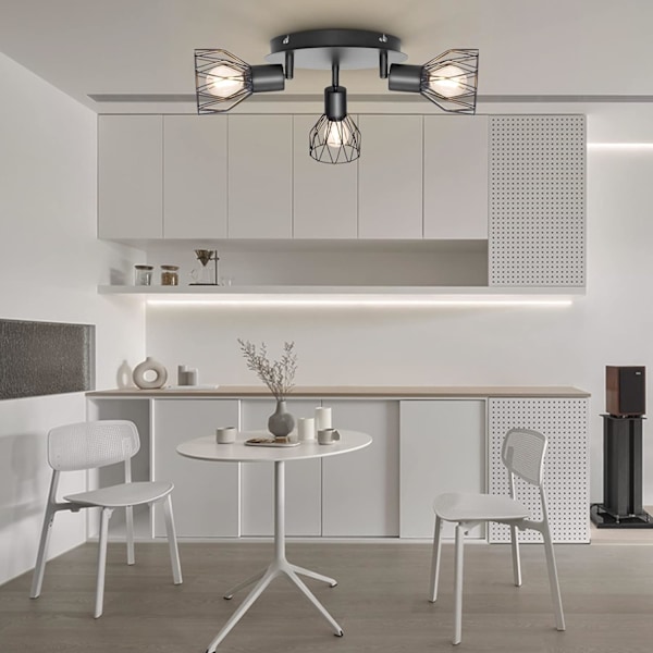 Spotlightarmaturer för tak Justerbar metalltrådsbur Kök Spotlight Taklampor med E14-sockel