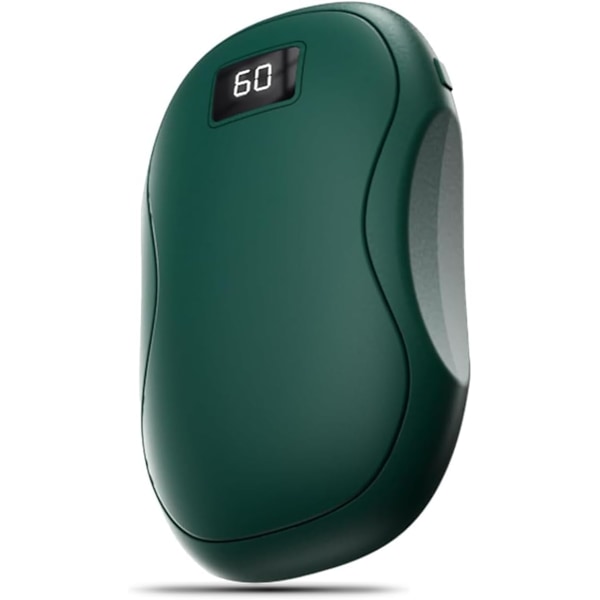 Kädenlämmittimet, Latautuvat Kädenlämmittimet 3 Lämpötilasäädöllä, Elektroninen Taskulämmitin USB-Lämmitin Kannettava 4000mAH Virtapankki green