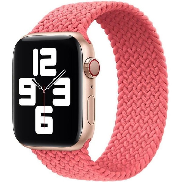 Apple Watch flätat solo-ögleband 42/44/45 mm -storlek 7- Pink punch