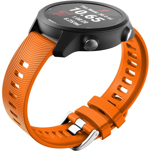 Kompatibel med Garmin Forerunner 245 Rem, Forerunner 55 Rem, 20mm Rem til Galaxy Watch 5/5 Pro Galaxy Watch 4 Vivoactive 3 Vivoactive 5 Rem orange