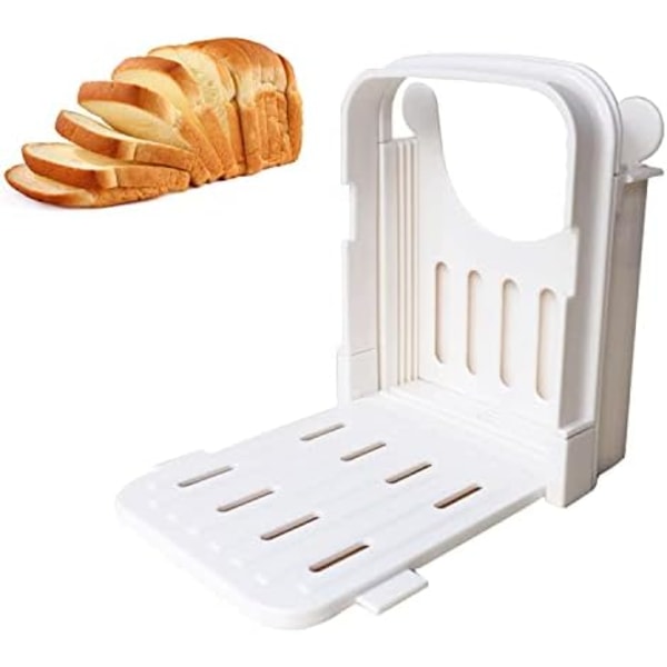 Brödskärningsställ, Multifunktionell Smörgås-/Toastledare, Justerbar Manuell Handhållen Hemskuren Skivare för Att Skära 4 Tjocklekar av Bröd