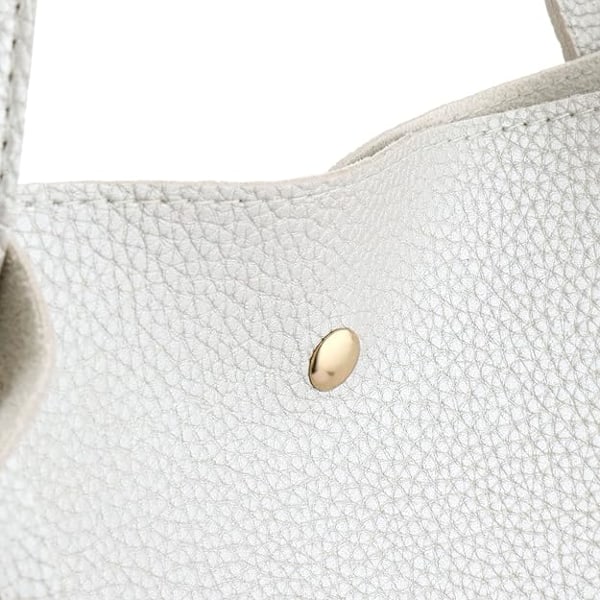 Damehåndveske Tote Bag Myk PU Lær Stor Kapasitet Dame Topphåndtak Skulder Bag For Kvinner Svart Håndveske Grey