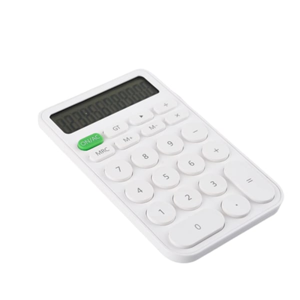 Hvid lommeregner lommeregner elektronisk lommeregner bærbar mini lommeregner white