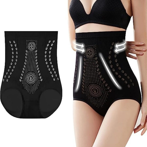 Unik Fiber Restoration Shaper, Svart Sömlös Shapewear, kroppsskulpterande byxor, 2XL