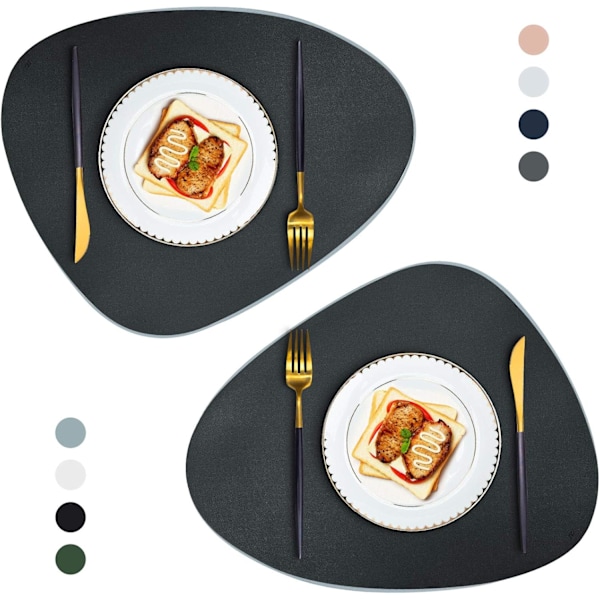 Pyöreät nahkaiset tabletit ruokapöydälle, lämmönkestävät pestävät eristysalustat kahville, keittiön tabletit, pohjoismainen tablettisetti, 2 kpl