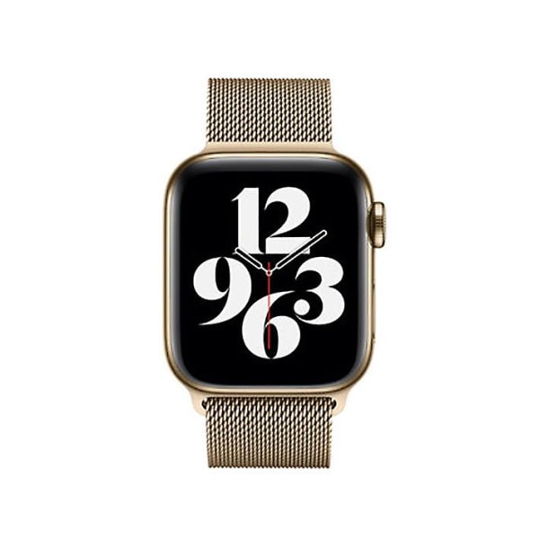 Apple guld rostfritt stål milanese loop för 38mm 40mm 41mm klockor