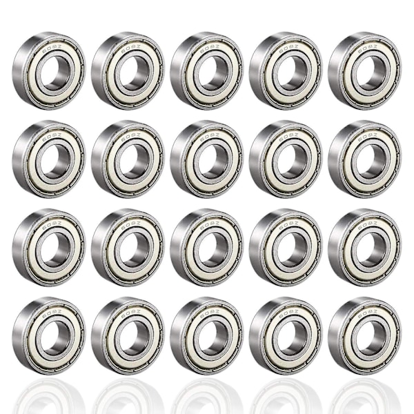 608zz Kuglelejer, Abec 7, 20 stk. Hurtighedslejer Kvalitets Kuglelejer Til Ruller, Skateboard, Longboard, Waveboard, 8 X 22 X 7mm Black