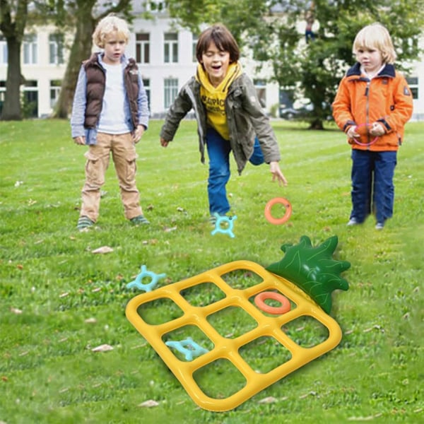 Pool Toss Spelset | Uppblåsbara Leksaker Brädspel | Toss Set Vattenflottar, Schackbräde Ananasform, Poolleksaker, Poolspel för Barn Vuxna