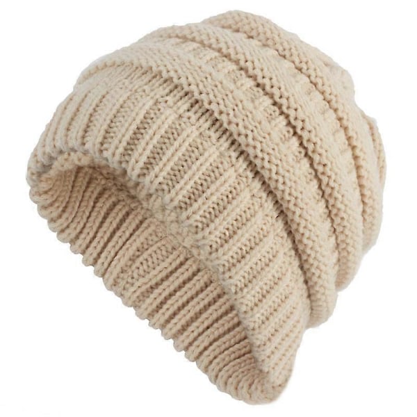 Slouchy Beanies, Oversized Strikket Varme Vinterluer for Kvinner, Tykke for Kaldt Vær