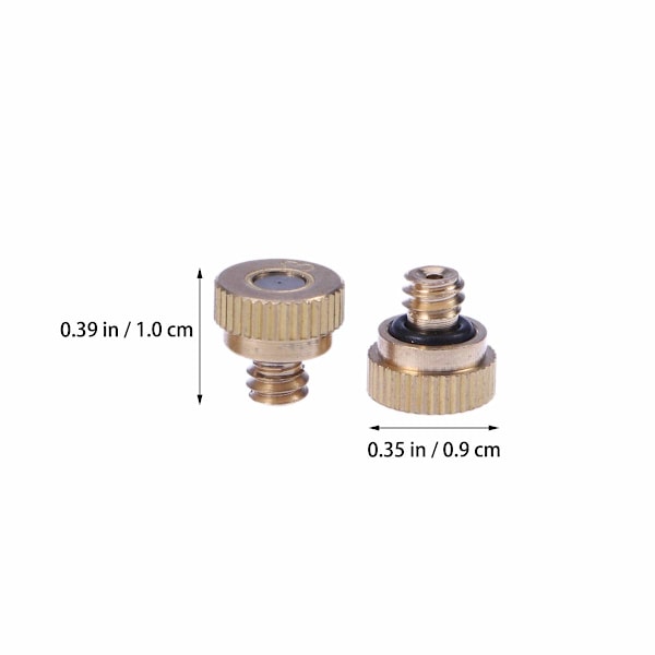 30 kpl 0,3 mm puutarhakastelu messinkinen sumutussuutin jäähdytys kostutus sprinkler