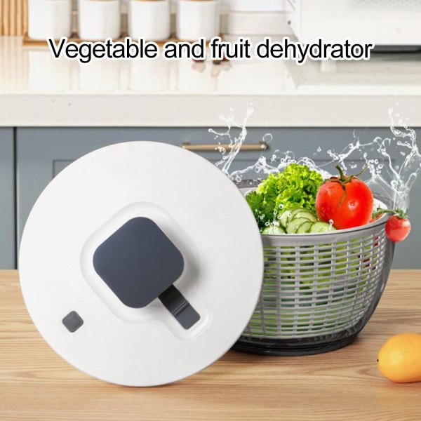 Salatcentrifuge, Manuel Salatspinner til Grøntsagsforberedelse, Enhånds-Pumpe Frugt Spinner Tørre
