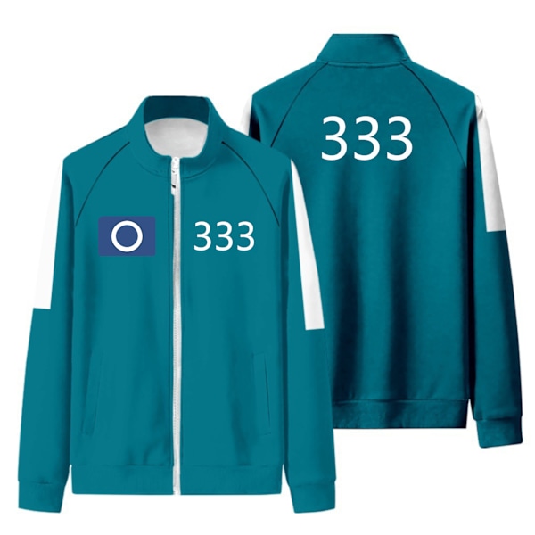 Squid Game Spelare Kostym, Träningsdräkt för Maskerad Cosplay Kostym Blå 230 XS