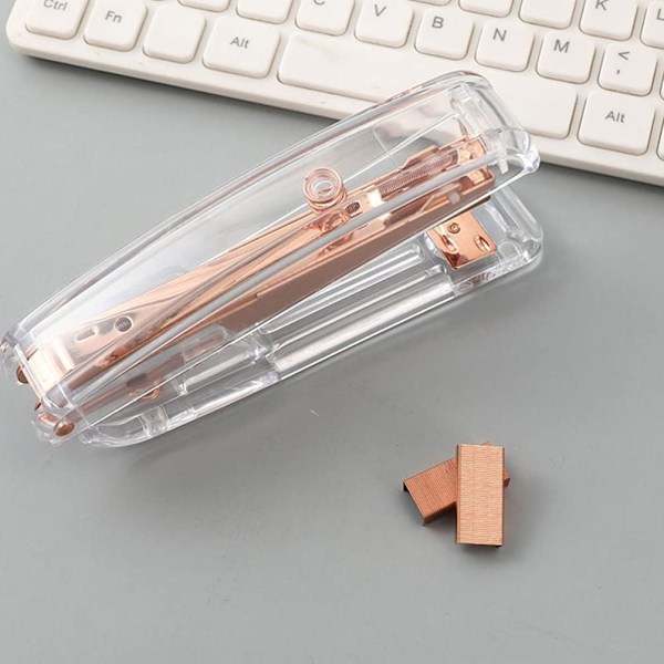 1 st transparent skrivbordsstapler Swingline häftapparat bokbindningsverktyg kontorsmaterial kontorsstapler