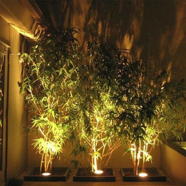 Upotettu LED-ulkovalaisin, erittäin ohut terassi, 3W, upotettu LED-ulkovalaisin, IP68 vedenpitävä ruostumattomasta teräksestä valmistettu runko, puisto, keltainen valo
