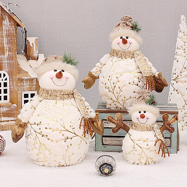 Julepynt Stående Julefigur, Julemand Snemand Dukke Juletræspynt Hjemmepynt til Børn Børnegaver, 20016B