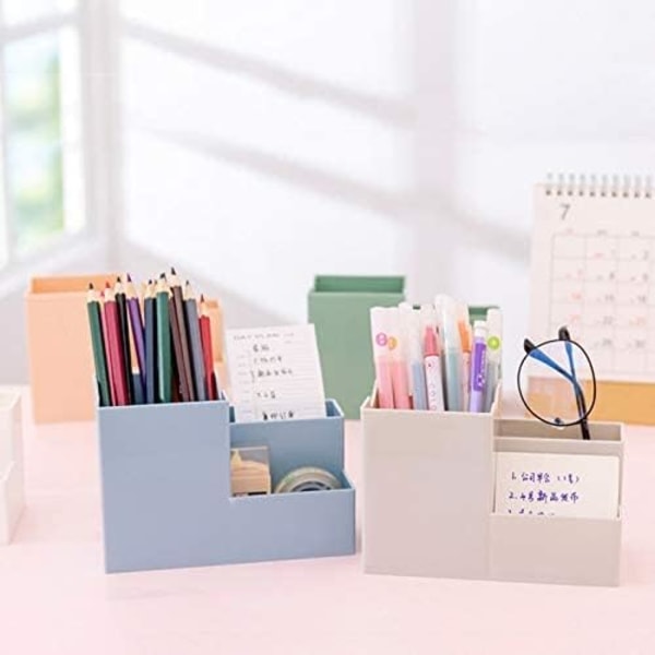 Pen Holder Desk Organizer for Home Office and School blue