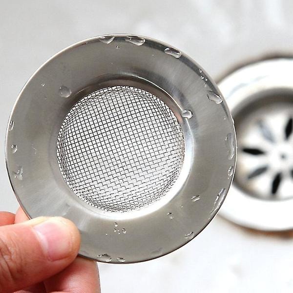 Rustfrit stålfilter, vask, poolfilter ，Til afløb og vask - afløb ，Sølv