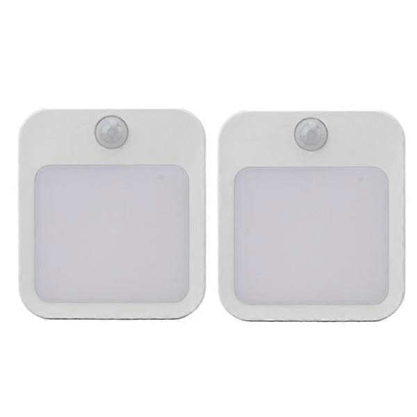 2 st nattlampor med rörelsesensor, mini varmvit LED-nattlampa med justerbar ljusstyrka, EU-kontakt 110-220V