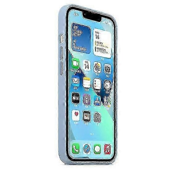 Silikonikuori MagSafella iPhone 13 -puhelimelle, sininen usva Blue Fog