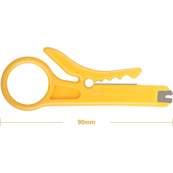 Wire Stripper Economy Netværkskabel Skærer Bærbar Impact Punch Down Værktøj til Netværksdatakabel, RJ45/CAT5/CAT6, Telefonkabel, Computer UTP Kabel