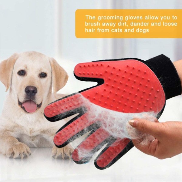 Grooming Tool/Pet Hårfjerner Handske Effektiv Katte og Hunde Hårfjerner Handske – Fremragende Pet Grooming Kit til kæledyrs hårfjerning, blid massage