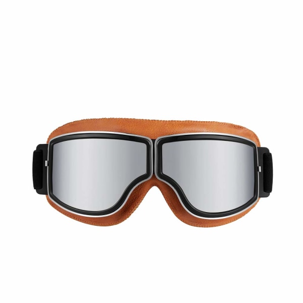 Ski Snowboard Goggles UV Beskyttelse Anti-Fog Snow Goggles for Menn Dame Ungdom Brun Sølv