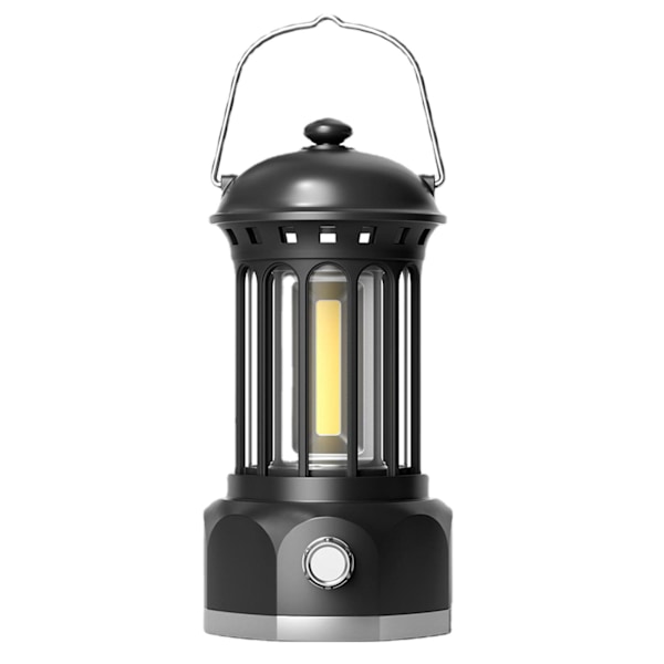 Campinglys, LED Camping Lanterner Lys, Trinløs-Dæmpning Campinglys Hjem Akutlys til Akut, Vandreture, Strømafbrydelser, Hjemmeindretning, Sort black