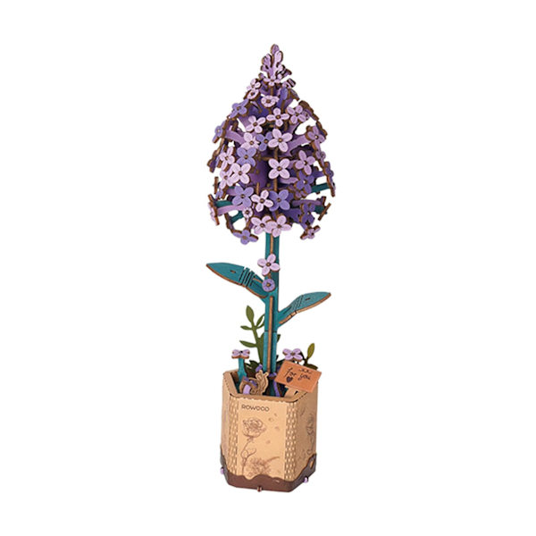 Blombukett Byggset Mini Byggstenar Blombukett Byggset Mini Konstgjorda Blommor Byggklossar, lila lilac