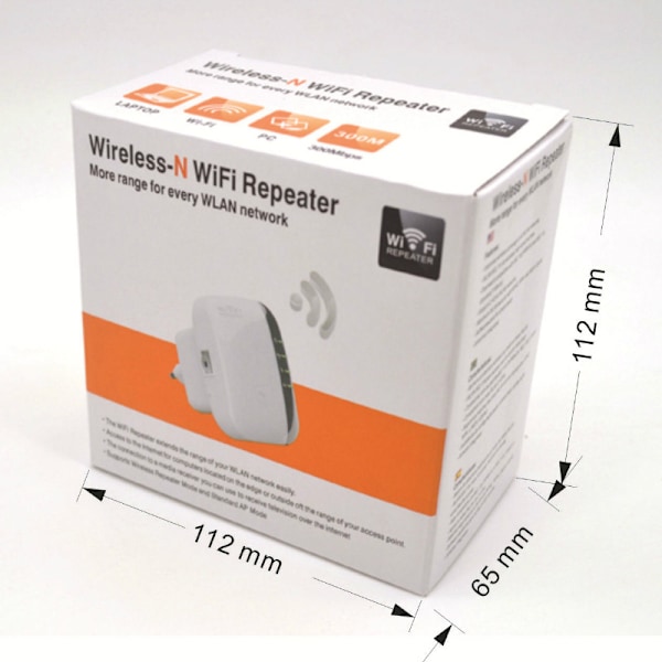 Wi-Fi Forstærker Repeater / Udvider Rækkevidden 300 Mbps Wifi Hvid Wi-Fi Forstærker Repeater / Udvider Rækkevidden 300 Mbps Wifi Hvid