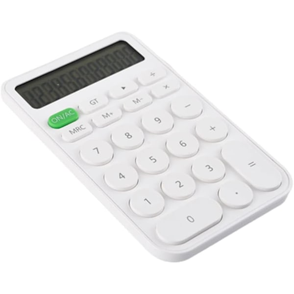 Orange Lommeregner Kontorregner Elektronisk Regner Mini Bærbar Udendørs Regner White
