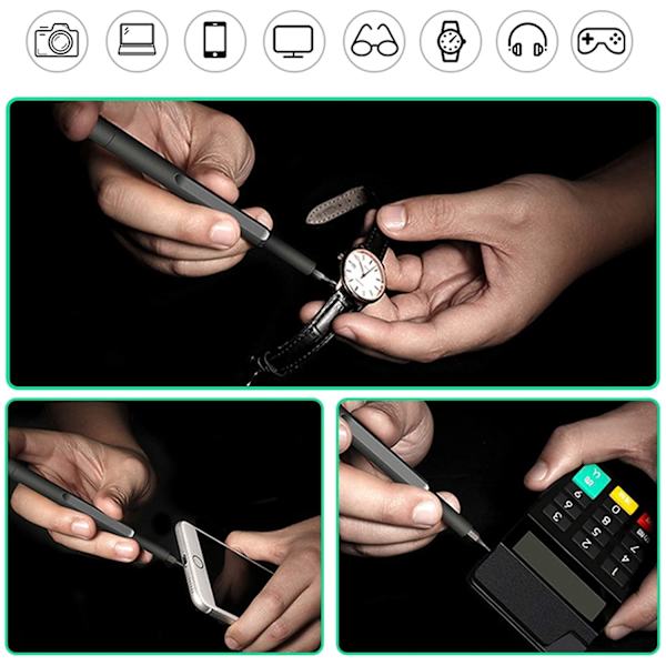 63 i 1 Mini Precision Skruetrækkersæt Elektronisk Magnetisk Reparationsværktøjssæt til Computer, Briller, iPhone, PS4, Xbox, Macbook, Kamera, Smykker, Drone