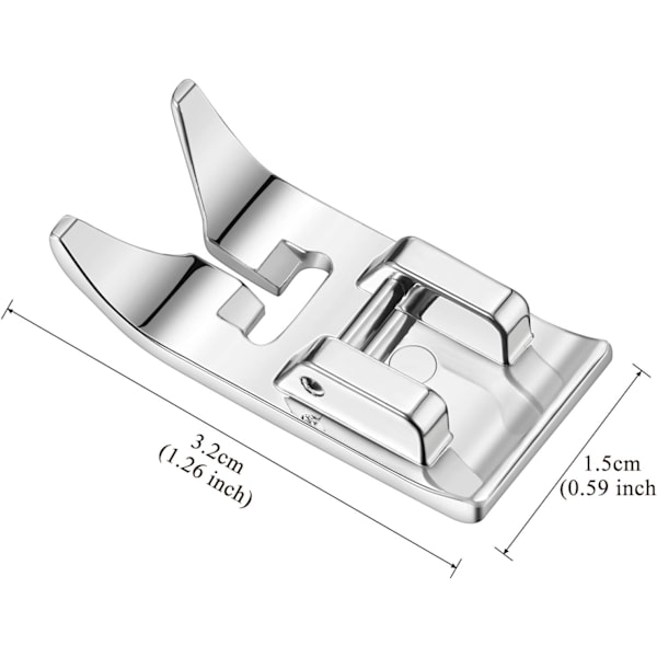2 Stykker Fod Lige Stingfod, Universal Universal Zig Zag Fod til De Fleste Symaskiner Husholdnings Symaskiner med Lavt Skaft (2 Stykker)