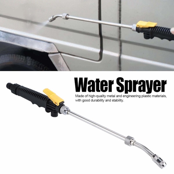 Spray Lance Justerbar Tryckspruta 48cm Högtrycksspruta med Avtagbart Handtag Vattenspruta