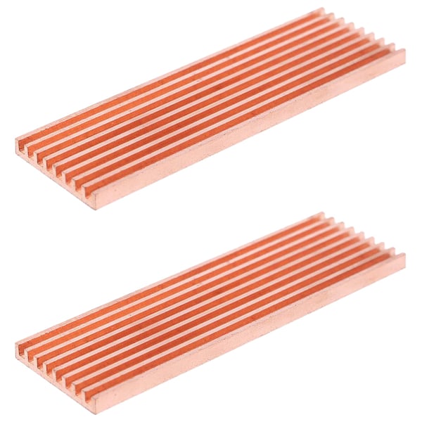 Pure Copper Heatsink Cooler Heat Sink Thermal Conductive Adhesive for M.2 2280 PCI-E NVME SSD 3mm