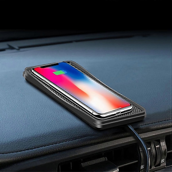 1M USB Trådlös Billaddningsplatta, Trådlös Laddare 15W, Snabb Trådlös Laddare Telefonladdningsplatta För Android Telefon Telefonladdare