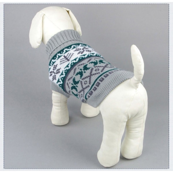 Pet Dog Warm Jumper Klassisk Fleece Warm Sweater Tøj Strik Coat Apparel
