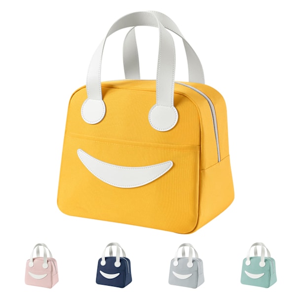 Isolert Lunsjbag Søt Tote Bag Lett å Rengjøre Matboks Bag Passer for Kvinner Menn Jenter Gutter Barn.