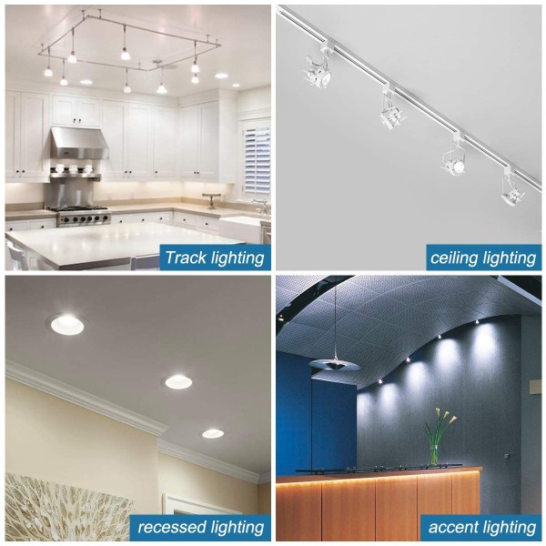 GU10 LED-lampor, 5-pack GU10 LED 5W motsvarande 40W glödlampa, 50W halogenlampa, 220-240V, 450LM, kallvit 6500K, ej dimbar