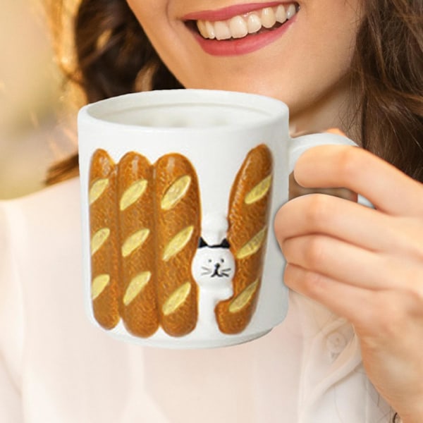 Keramisk Kaffekrus, Brødkrus, Japansk Mælkekop, Multifunktionelt Tekrus, Keramiske Te- og Mælkekopper til Drikning