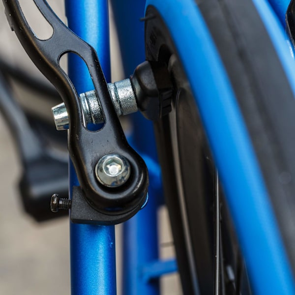 4 par V-bremse klodser med sekskantmøtrikker og afstandsstykker V cykelbremseklodser sæt 70 mm, sort