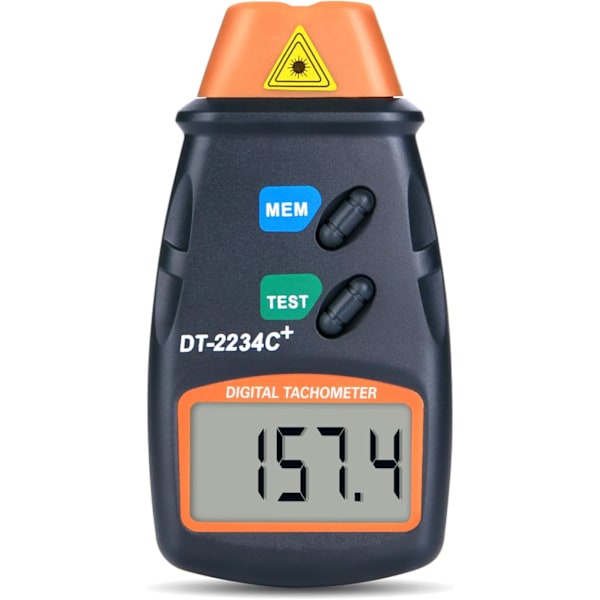 Professional Digital Tachometer, Non Contact Digital Laser Photo Tachometer RPM Tach