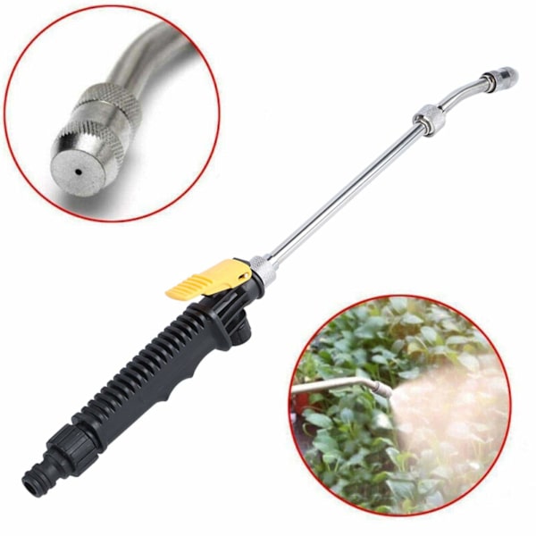 Spray Lance Justerbar Tryckspruta 48cm Högtrycksspruta med Avtagbart Handtag Vattenspruta