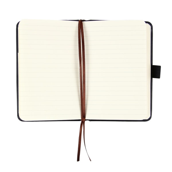 (2-pack) Pocket Notebook A6, liten inbunden journal, innerfickor, tjockt lindat/fodrat papper, svart