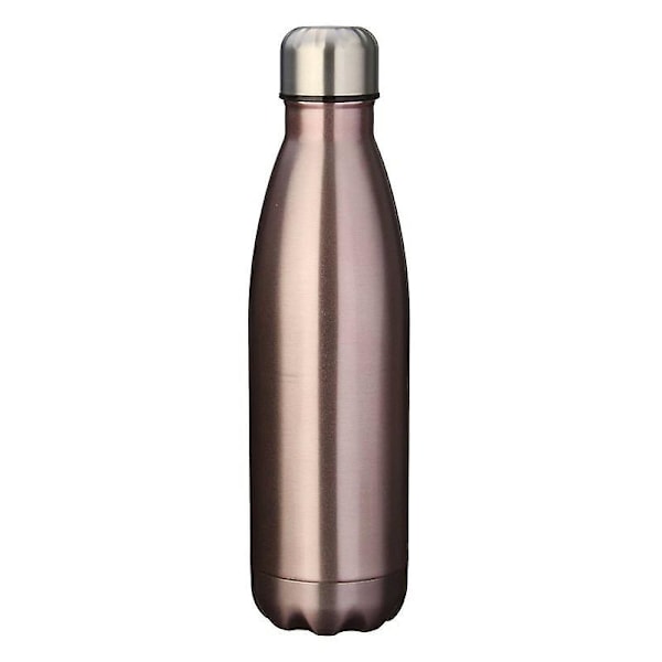 500ml dobbeltlags vakuumflaske 304 rustfrit stål termoskop cola flaske, guld