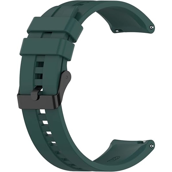 Garmin Venu 3, Venu 2 ja Vivoactive 4 4​​5 mm:n yhteensopiva ranneke (ei sovi vivoactive 5:lle) Pestävä silikoniranneke Venu 3 -älykelloon dark green