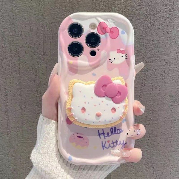 Kompatibelt Sött Kattfodral för iPhone, Rosa Kawaii med Ställ och Hänge, Tecknat Mjukt TPU-skal iPhone 11 Pro Max iPhone11 Pro Max